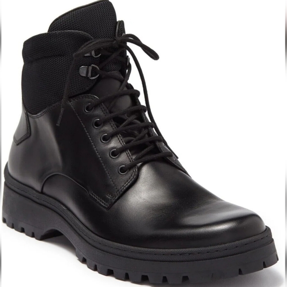 BRUNO MAGLI VAL MEN'S BOOT - BLACK LEATHER - Picture 1 of 8